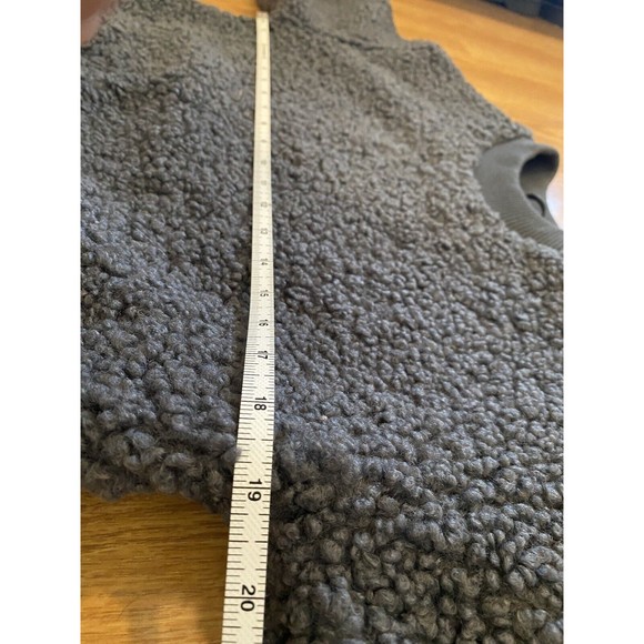 Truth By Republic Textured Faux Fur Gray Boxy Pullover Sweater Women Size XS - Picture 10 of 10